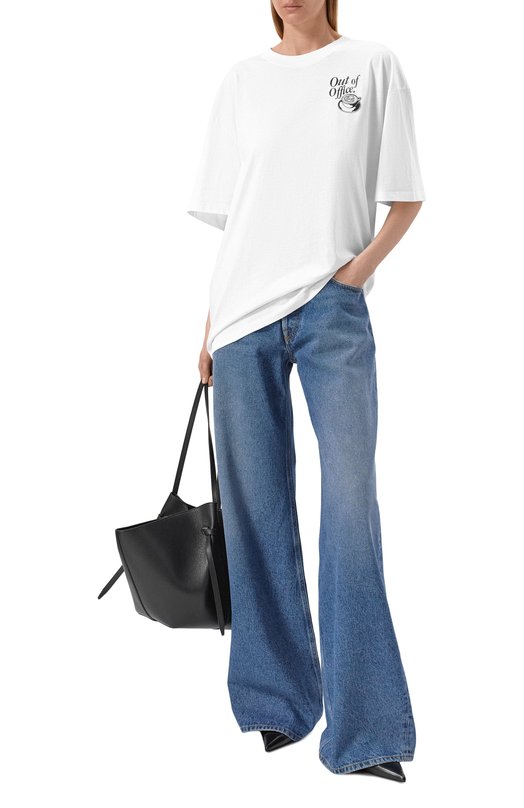 Хлопковая футболка HUGO Blue 50560772 Белый  50560772 Фото 2