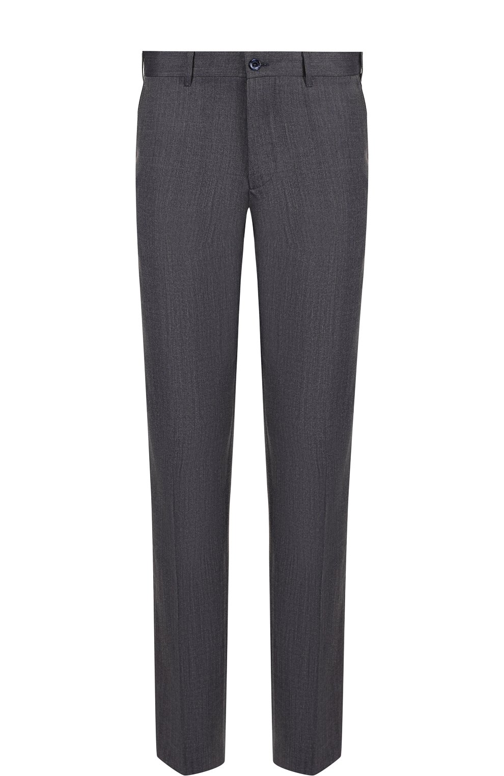 Брюки из шерсти и шелка ZILLI темно-серого цвета по цене 126500 руб., арт. M0Q-40-38N--46404/0001, фото 1 Брюки из шерсти и шелка ZILLI, арт. M0Q-40-38N--46404/0001, фото 1