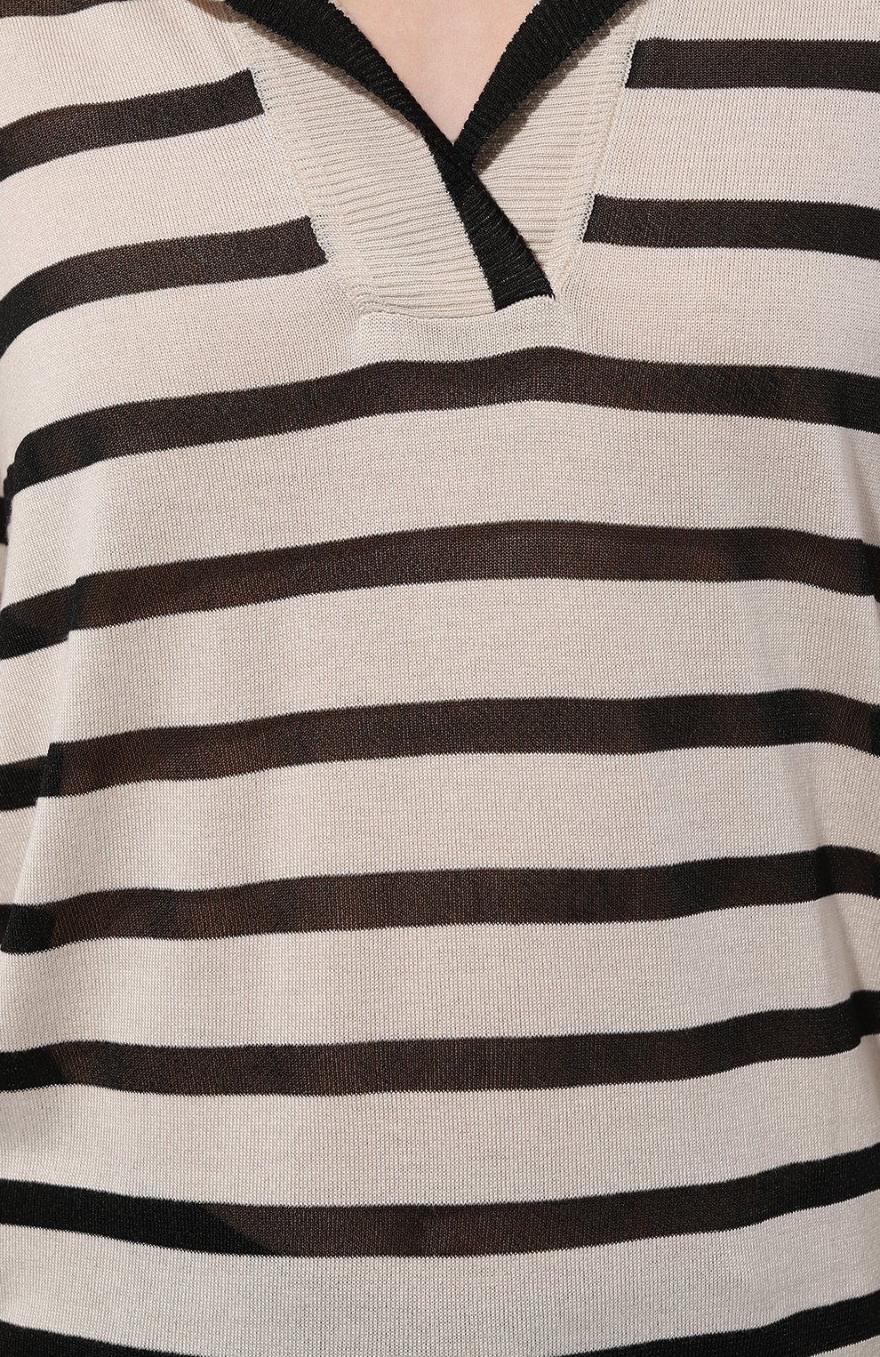 Пуловер из вискозы AND THE BRAND разноцветного цвета по цене 25760 руб., арт. S23-JM017-1603-1190, фото 5 Пуловер из вискозы AND THE BRAND, арт. S23-JM017-1603-1190, фото 5