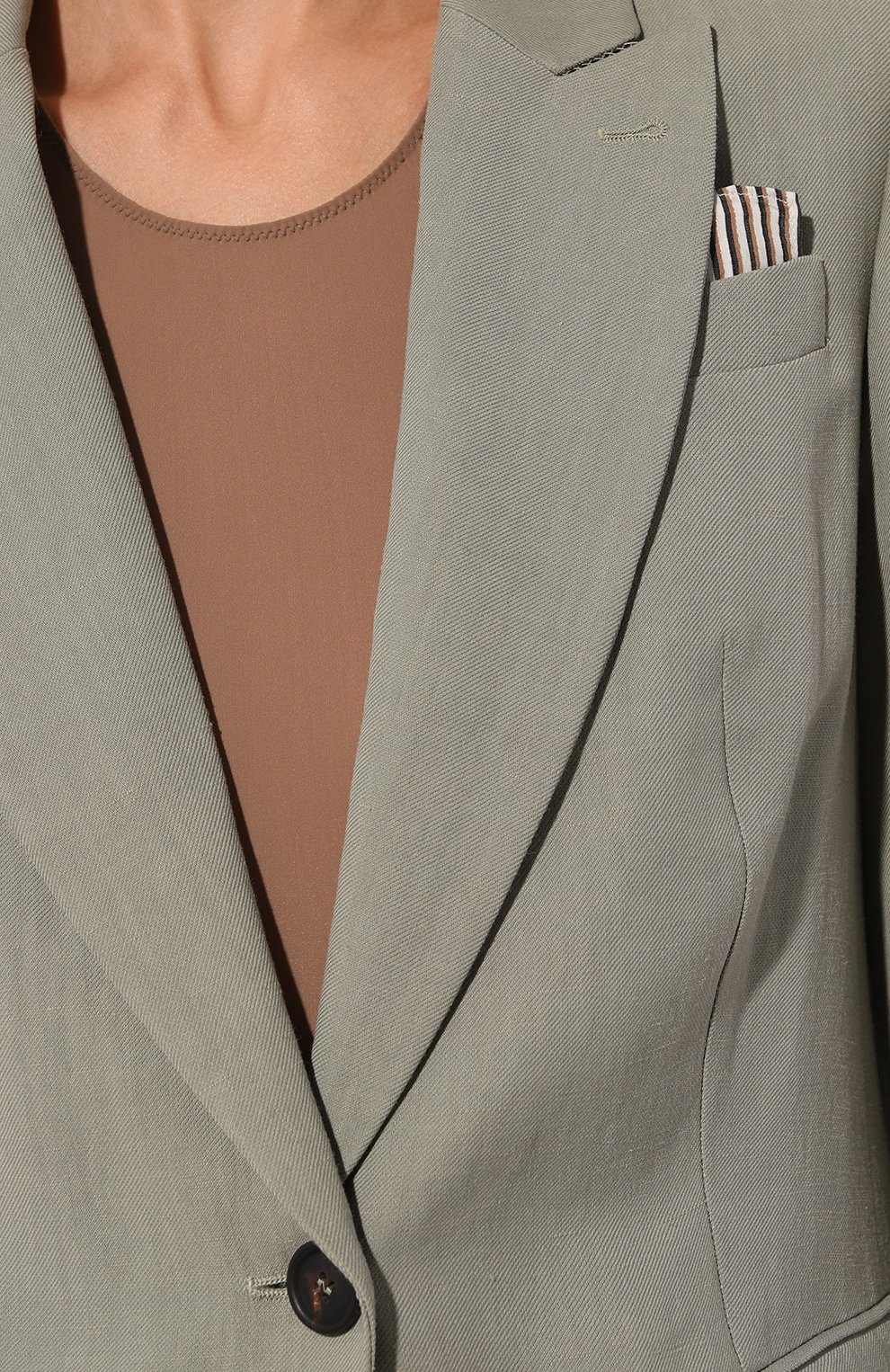 Жакет из вискозы и льна BRUNELLO CUCINELLI, арт. MH1262333, фото 5
