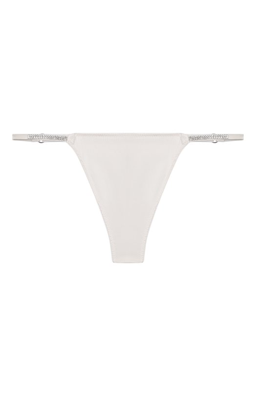 Шелковые трусы-стринги с отделкой кристаллами Swarovski I.D. Sarrieri M5613 Кремовый M5613