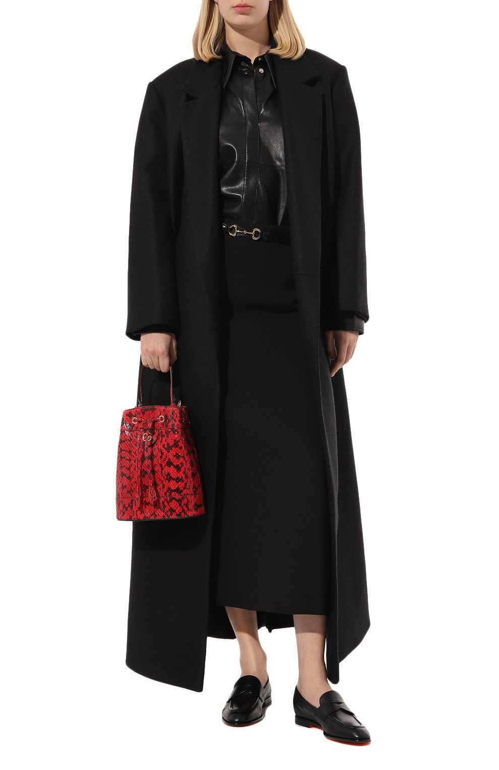 Кожаные лоферы SANTONI, арт. WUSF59962HAFSLGAC50, фото 2