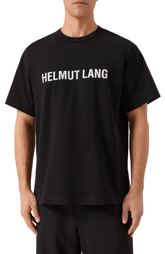 Хлопковая футболка Helmut Lang L09HM523 Чёрный  L09HM523 Фото 3