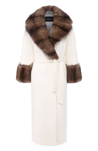 Пальто с меховой отделкой KITON, арт. D48613K05I38, фото 1