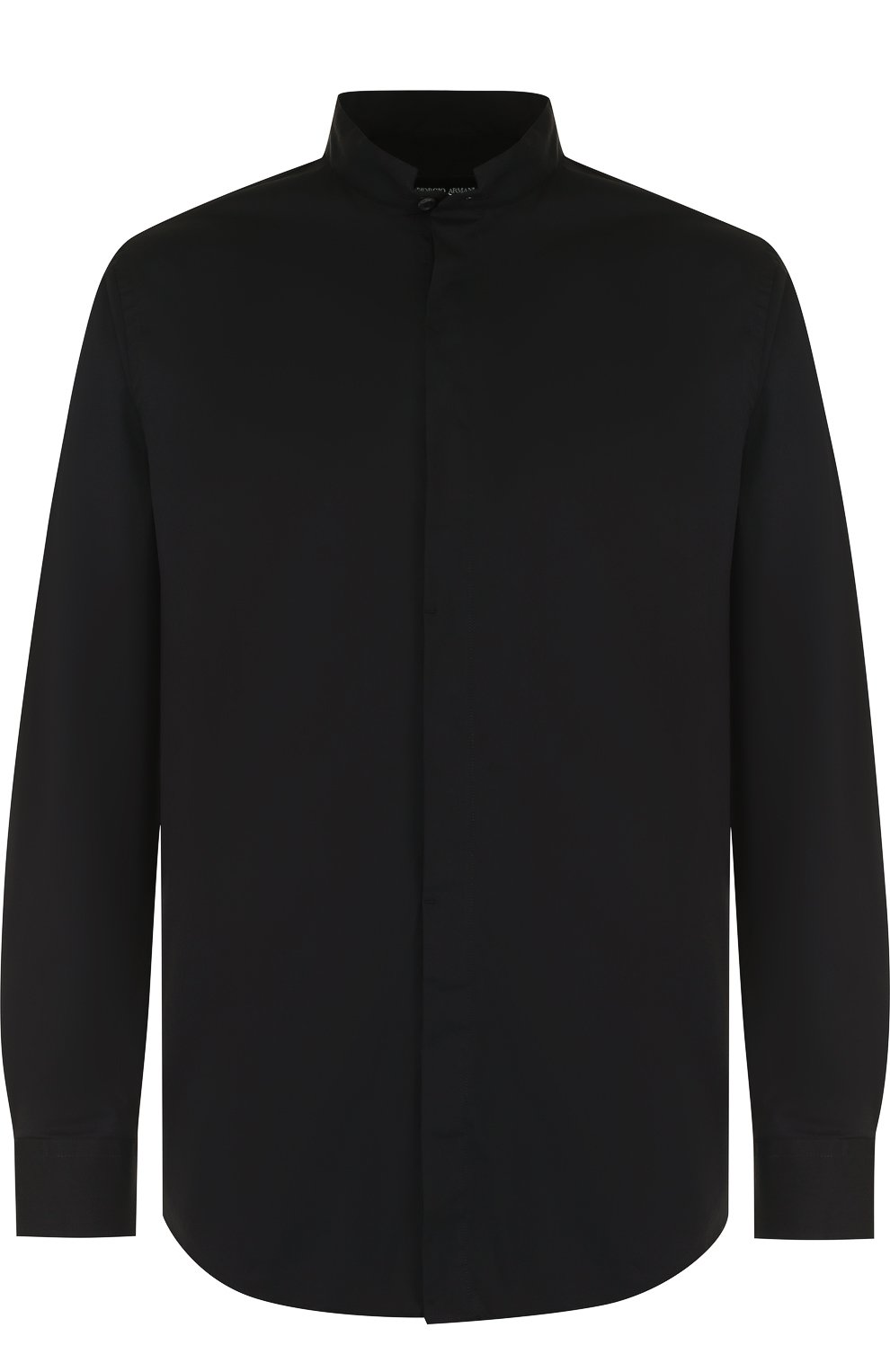 Хлопковая рубашка с воротником-стойкой GIORGIO ARMANI, арт. WSC0YT/WS28C, фото 1