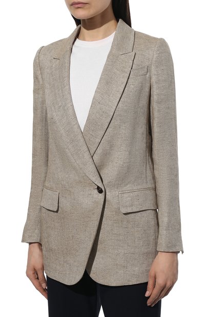 Льняной жакет BRUNELLO CUCINELLI, арт. MH5942200, фото 3