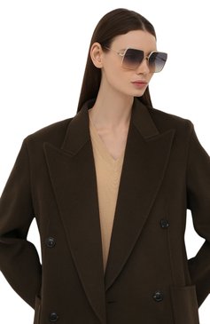 Женские солнцезащитные очки DIOR EYEWEAR черного цвета, арт. EVERDI0R S1U B0GL | Фото 2 (Тип очков: С/з; Материал: Металл; Региональные ограничения белый список (Axapta Mercury): Не проставлено; Нос: Не проставлено; Оптика Гендер: оптика-женское; Очки форма: Квадратные)