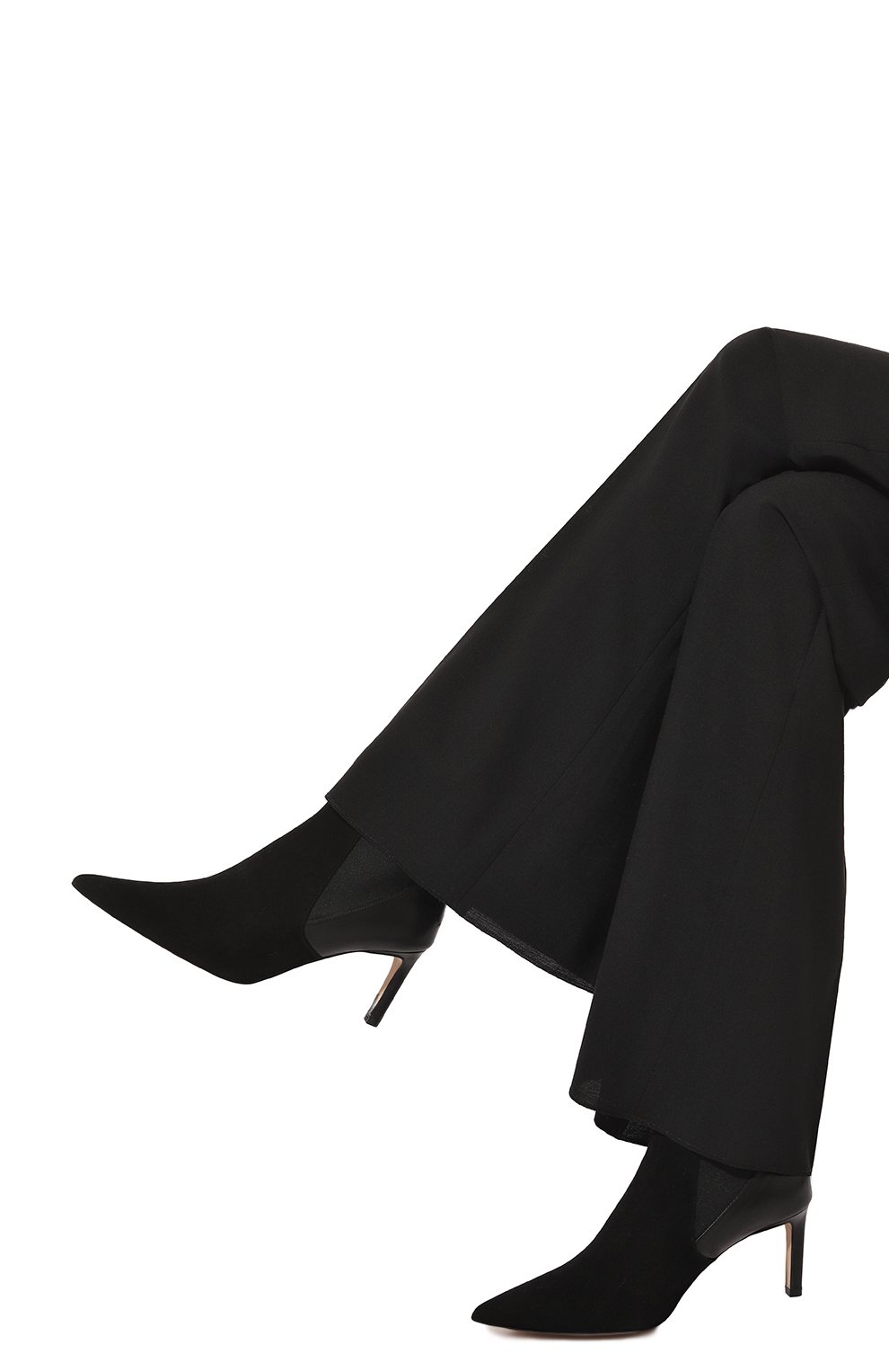 Замшевые ботильоны BOSS черного цвета по цене 34550 руб., арт. 50523359, фото 3 Замшевые ботильоны BOSS, арт. 50523359, фото 3