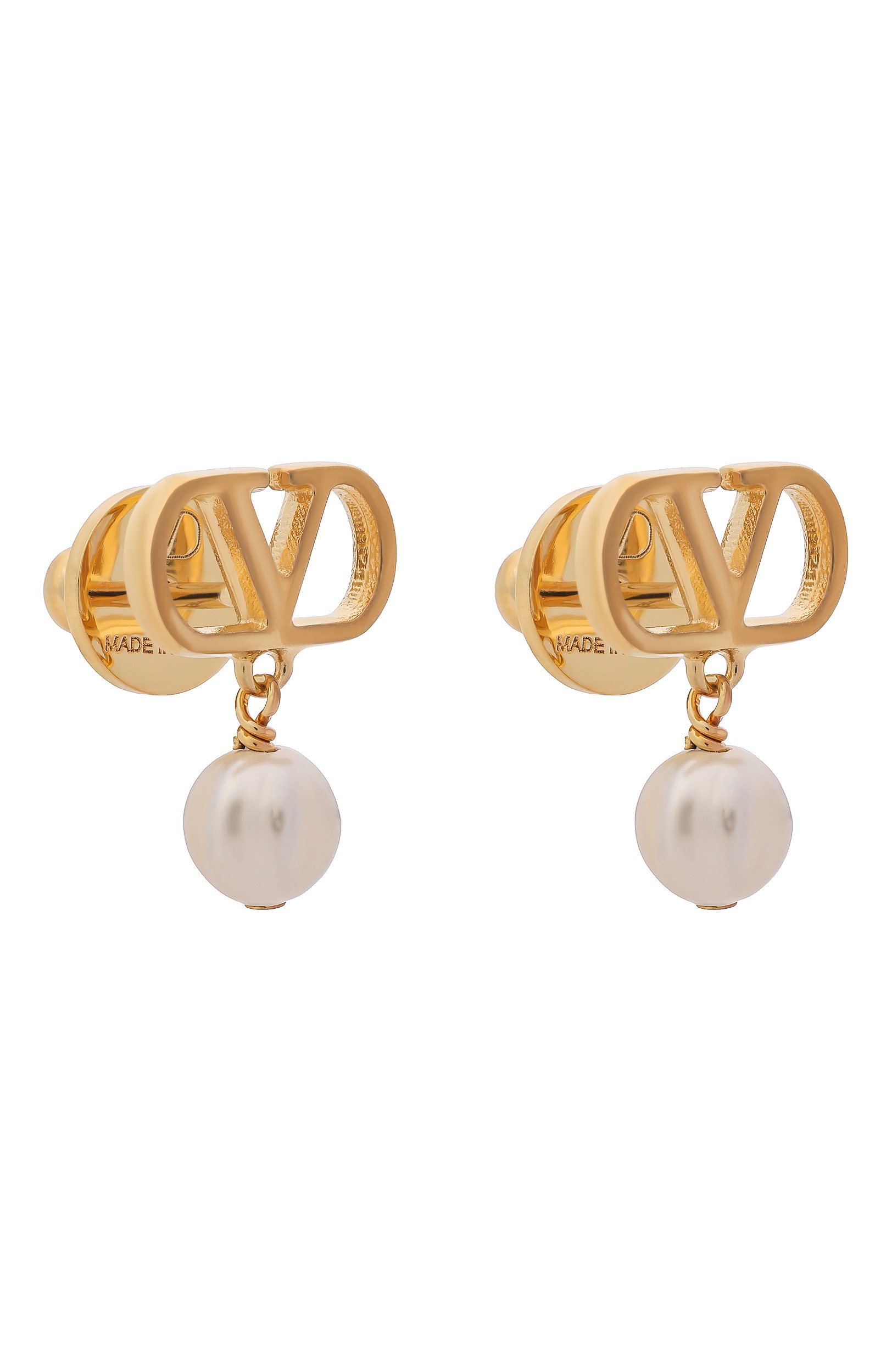 Серьги VALENTINO молочного цвета по цене 46150 руб., арт. 9W2J0CC8/UXM, фото 3 Серьги VALENTINO, арт. 9W2J0CC8/UXM, фото 3