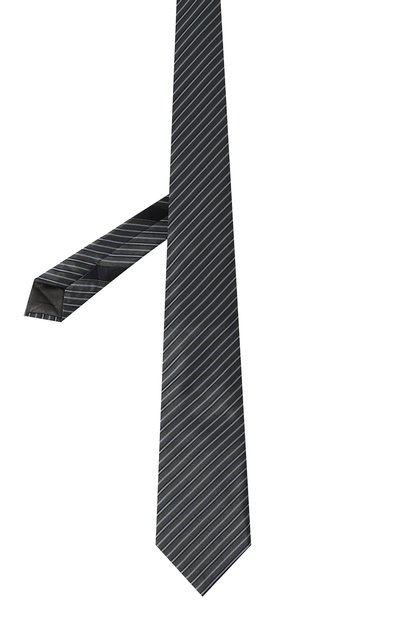Шелковый галстук GIORGIO ARMANI темно-серого цвета по цене 21500 руб., арт. 360054/3R907, фото 3 Шелковый галстук GIORGIO ARMANI, арт. 360054/3R907, фото 3