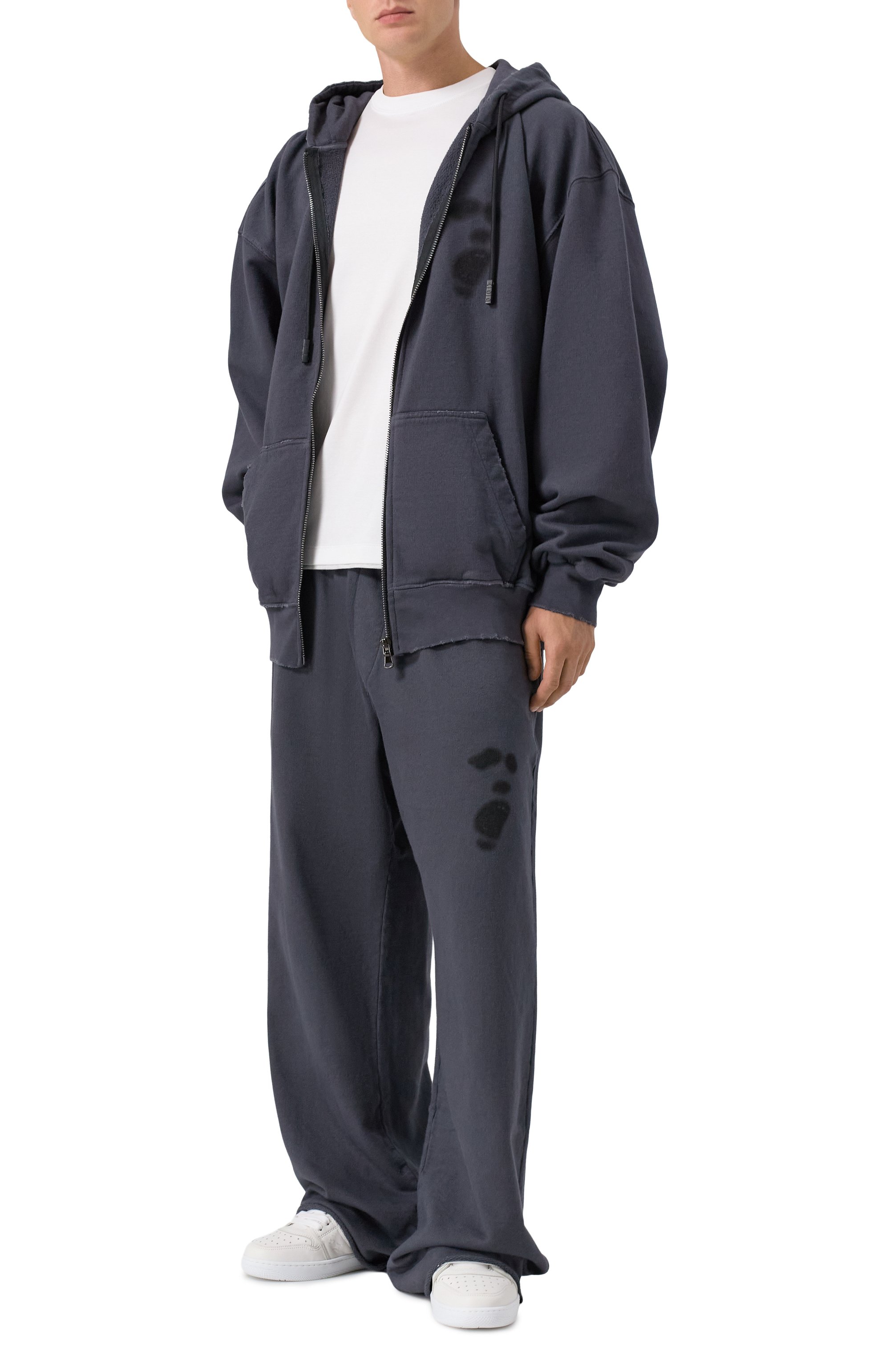 Хлопковая толстовка AN OTHER DATE темно-серого цвета по цене 34750 руб., арт. F50DMAZH086, фото 2 Хлопковая толстовка AN OTHER DATE, арт. F50DMAZH086, фото 2