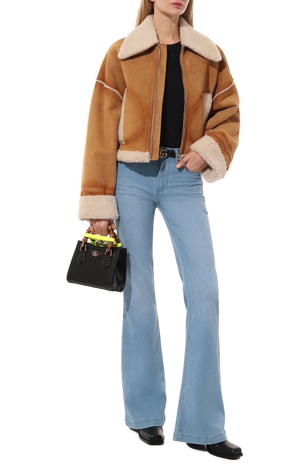 Сумка-тоут diana mini из кожи питона GUCCI, арт. 655661 L2DPT, фото 7