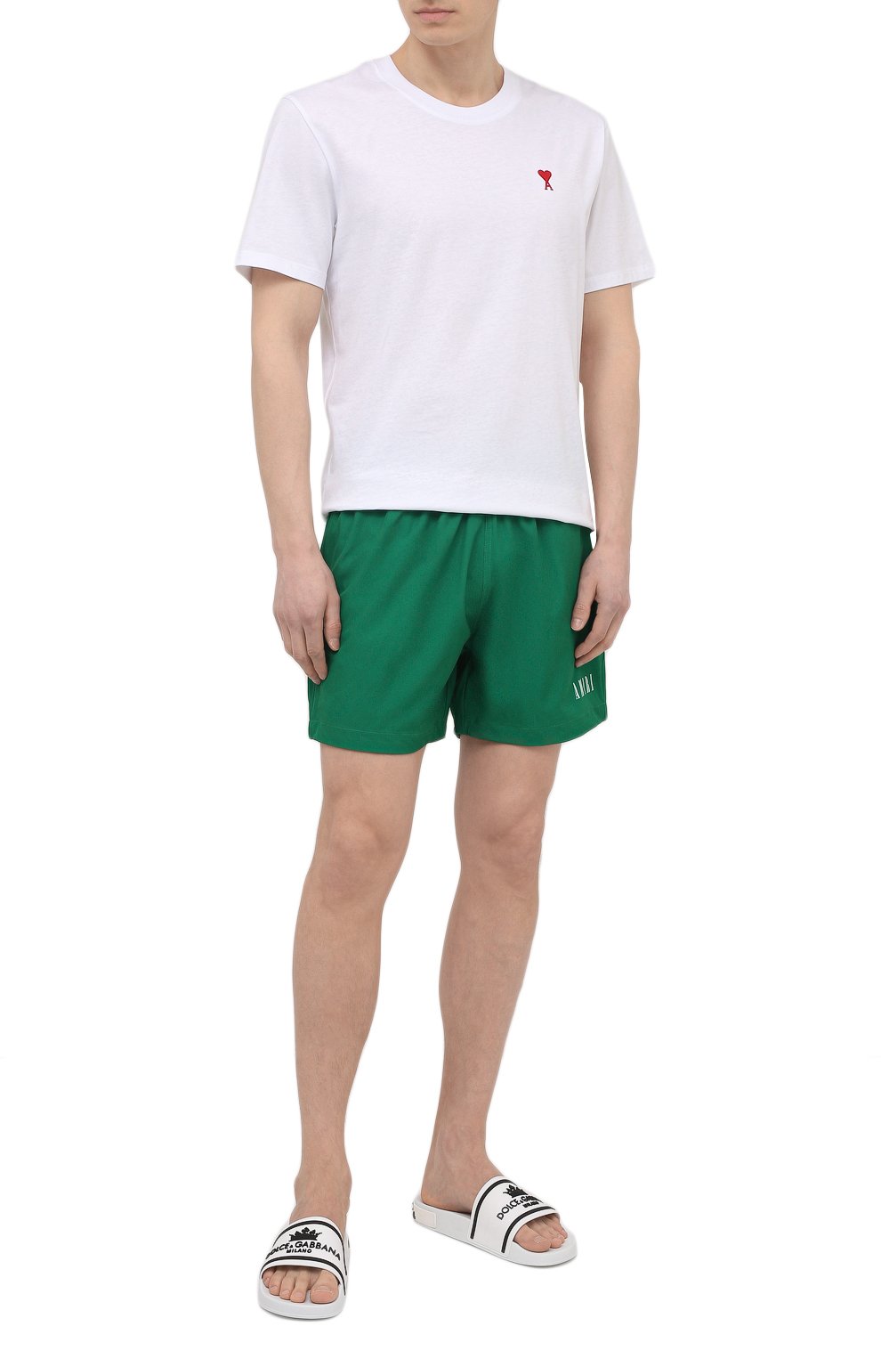 Плавки-шорты AMIRI зеленого цвета по цене 37600 руб., арт. MSB001-302, фото 2 Плавки-шорты AMIRI, арт. MSB001-302, фото 2