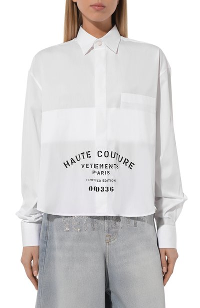 Хлопковая рубашка VETEMENTS, арт. UE54SH280W, фото 3