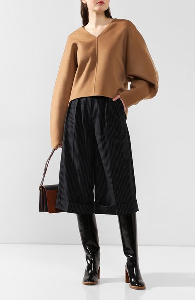 Шерстяные брюки JM STUDIO синего цвета по цене 17980 руб., арт. FW192012, фото 2 Шерстяные брюки JM STUDIO, арт. FW192012, фото 2
