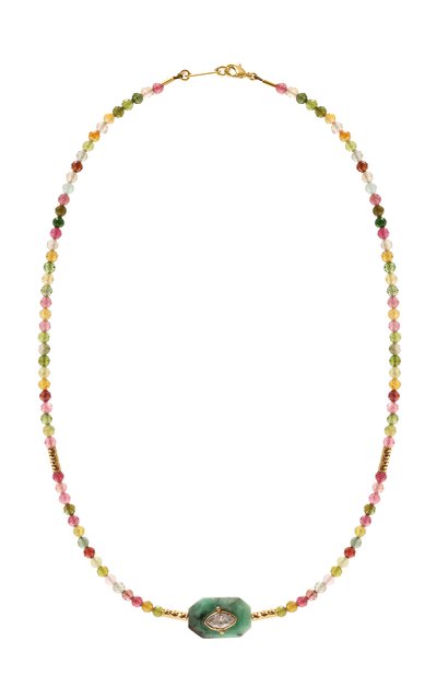 Женское колье HANKA_IN, арт. INS-CH-T0U-EMER-CZ-1M