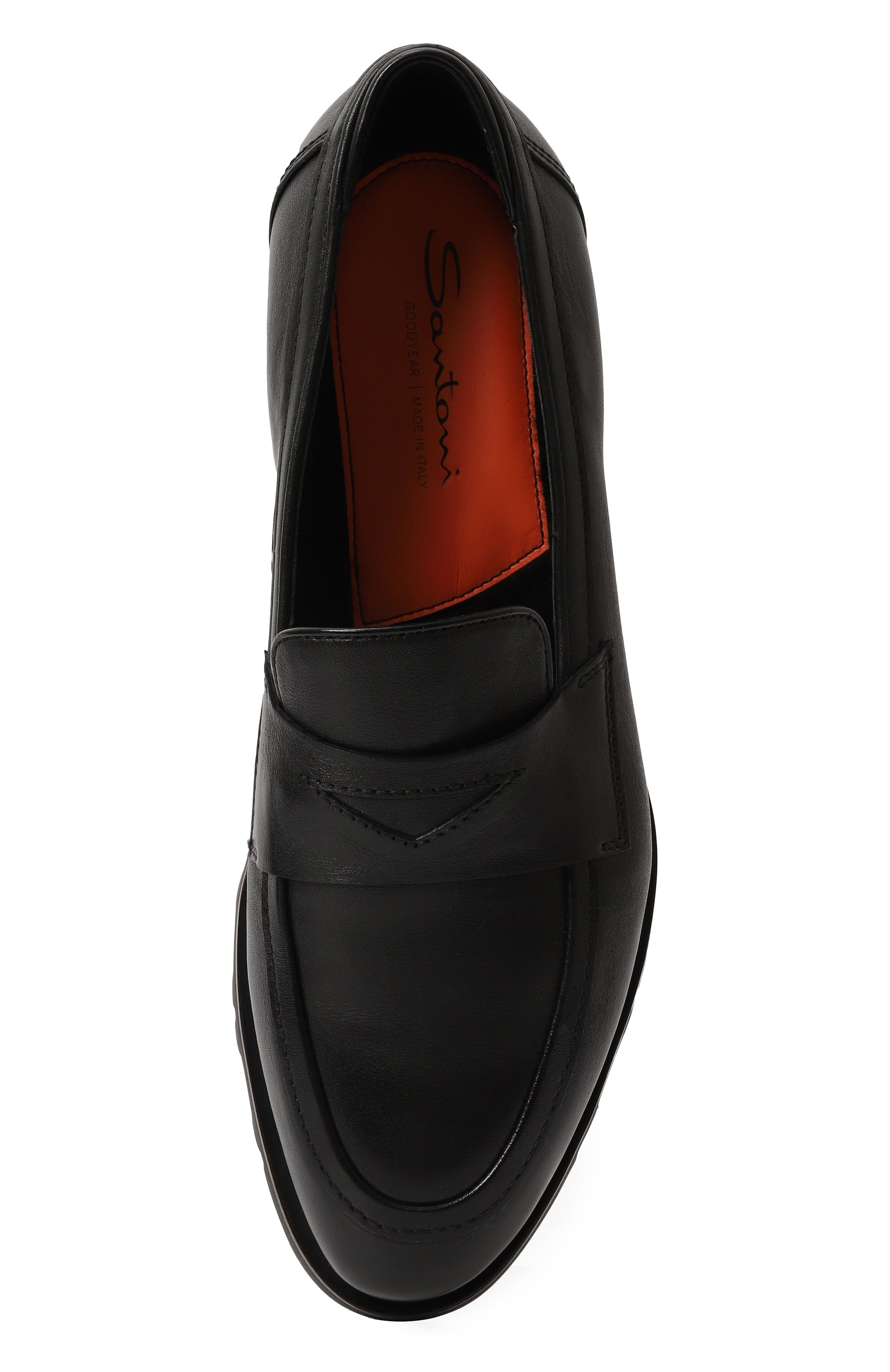 Кожаные пенни-лоферы colin rock SANTONI, арт. MCCG18859SM30GKR, фото 6