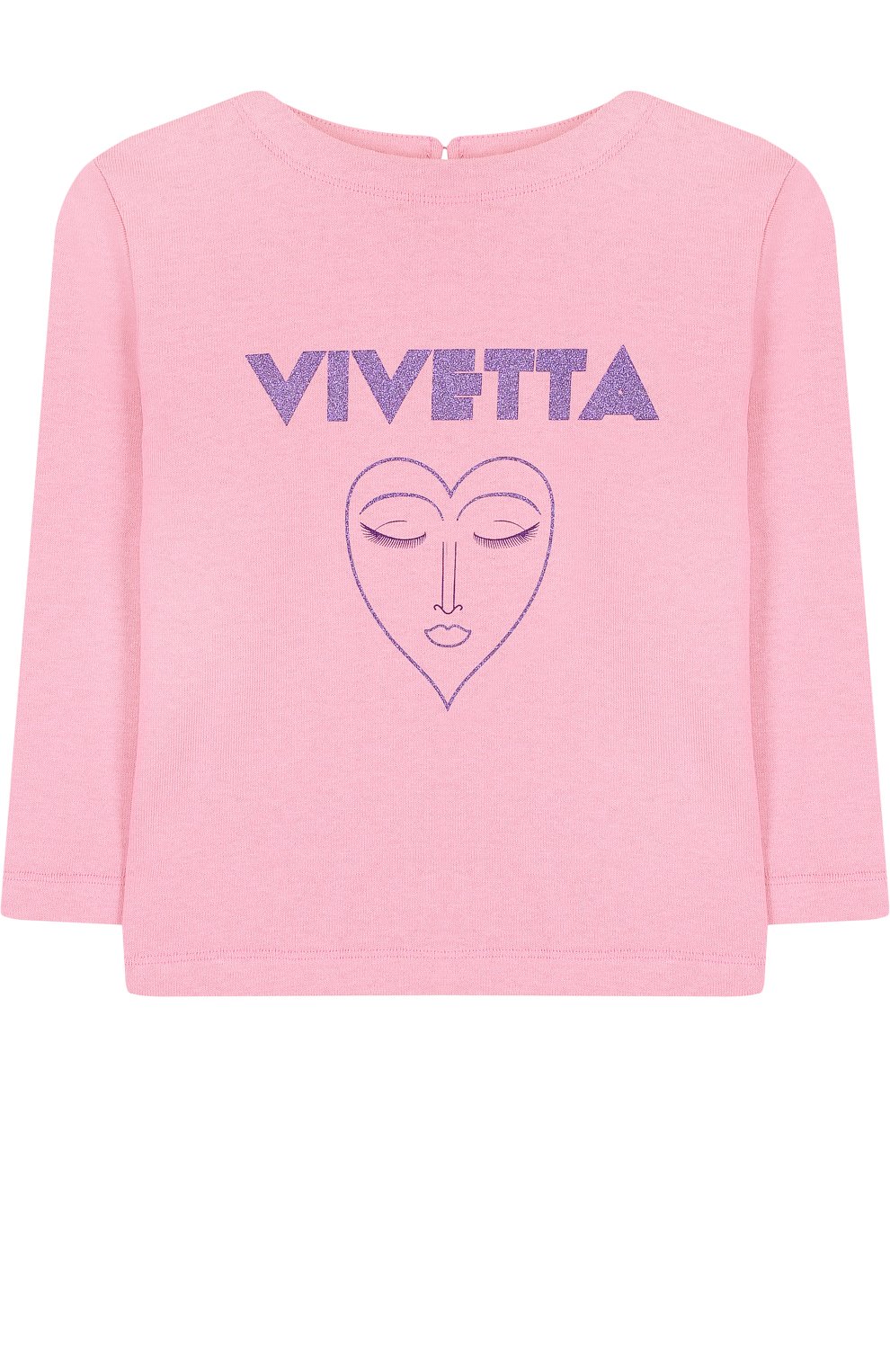 Хлопковый свитшот с принтом и логотипом бренда VIVETTA, арт. 81 VB468/VIC, фото 1