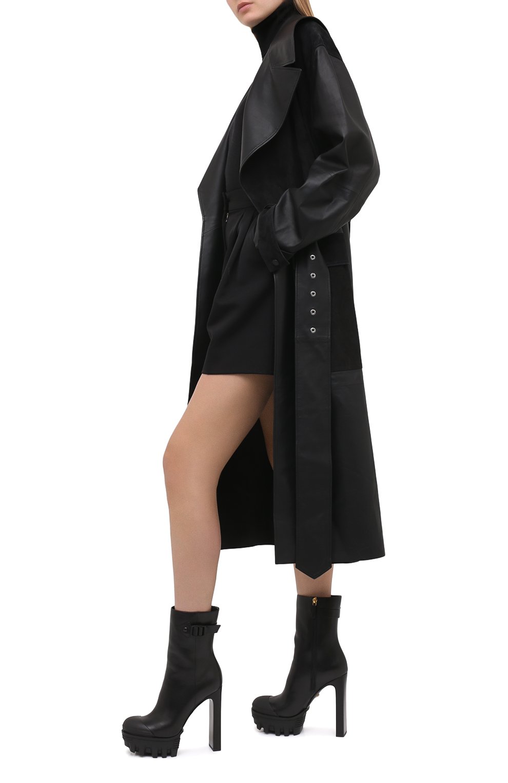 Кожаные ботильоны delphi VERSACE, арт. DST494S/DVT2P, фото 2