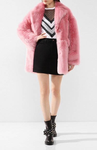 Хлопковая футболка REDVALENTINO белого цвета по цене 17800 руб., арт. SR3MG02H/4F9, фото 2 Хлопковая футболка REDVALENTINO, арт. SR3MG02H/4F9, фото 2