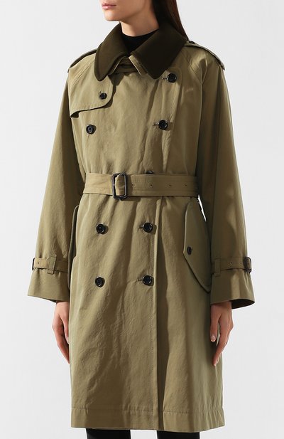 Хлопковый тренч MARC JACOBS (THE) хаки цвета по цене 127500 руб., арт. M4007898, фото 3 Хлопковый тренч MARC JACOBS (THE), арт. M4007898, фото 3