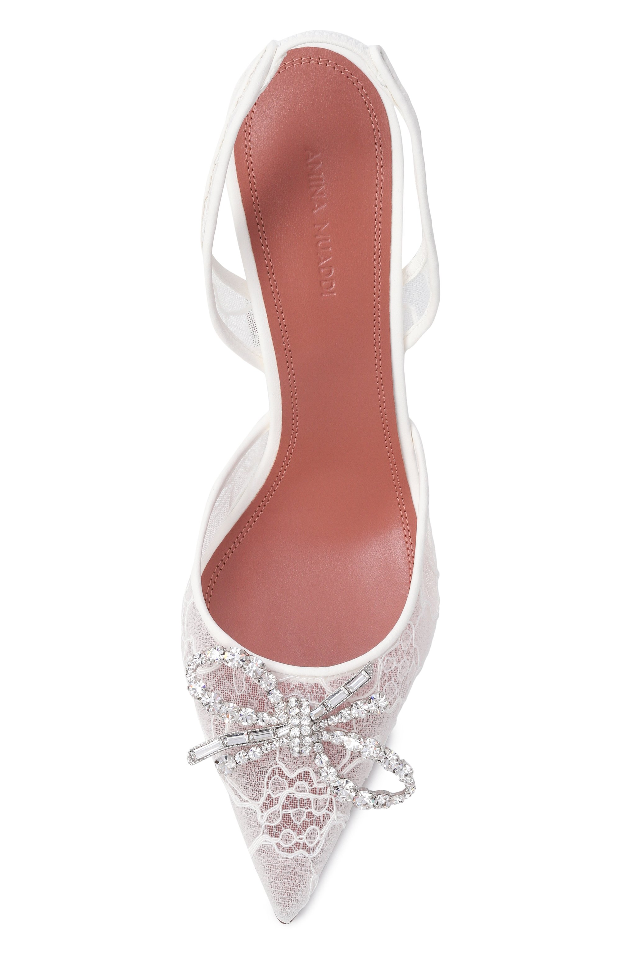 Текстильные туфли rosie sling 95 AMINA MUADDI, арт. R0SIE LACE SLING 95/LACE, фото 6