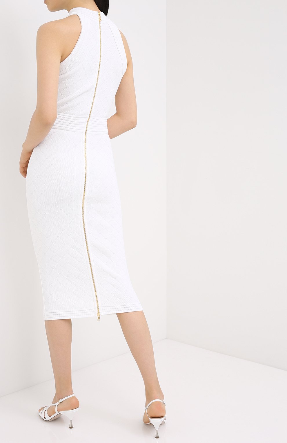 Платье из вискозы BALMAIN, арт. UF16534/K110, фото 4