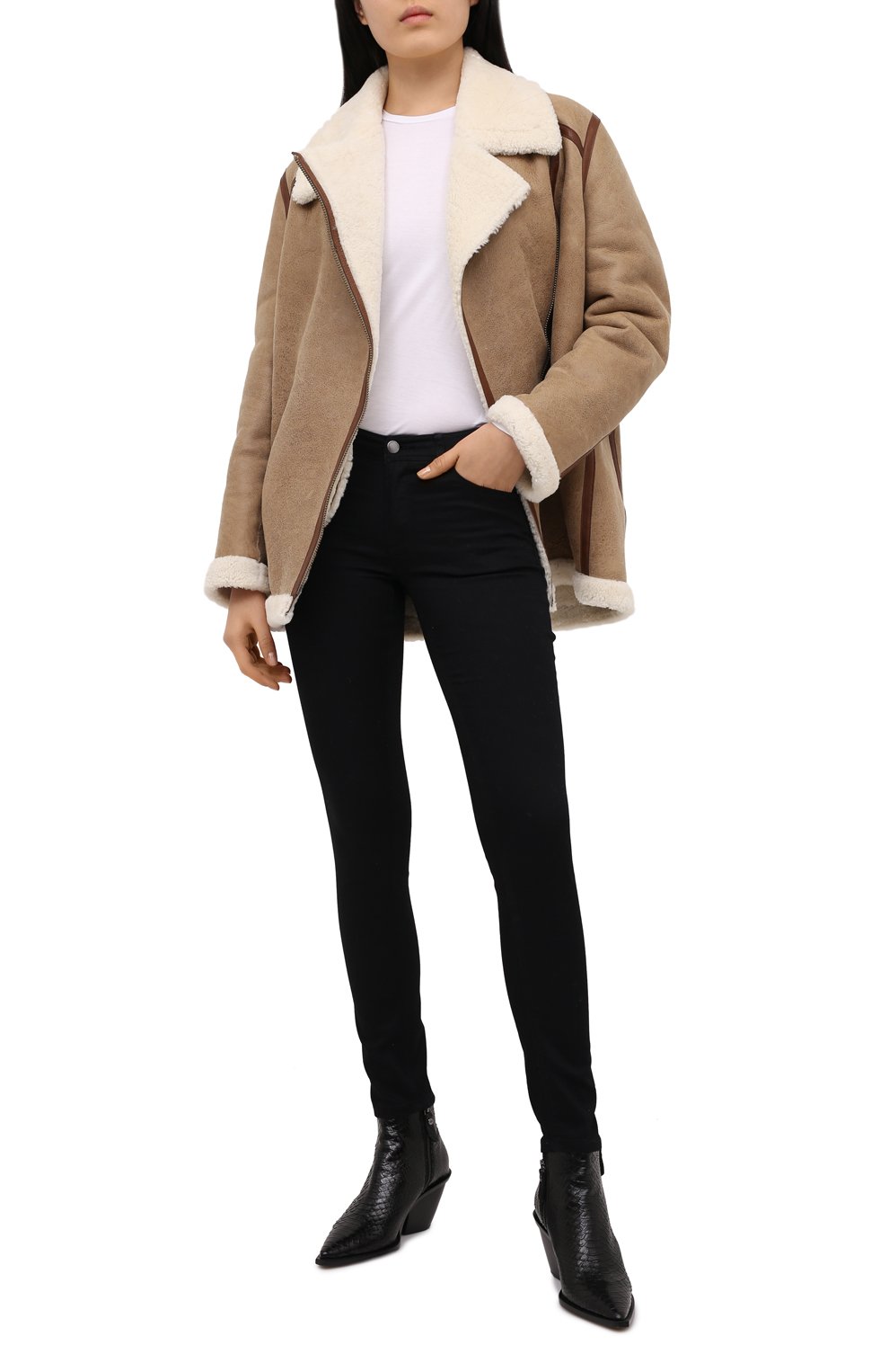 Дубленка ISABEL MARANT ETOILE бежевого цвета по цене 216500 руб., арт. MA0838-20A013E/AZARE, фото 2 Дубленка ISABEL MARANT ETOILE, арт. MA0838-20A013E/AZARE, фото 2