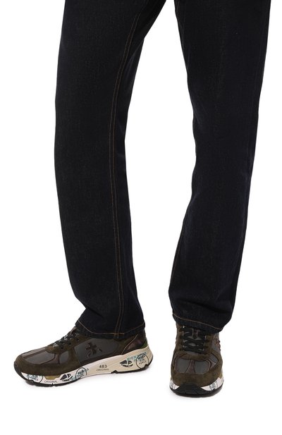 Комбинированные кроссовки mase PREMIATA хаки цвета по цене 30500 руб., арт. MASE/VAR4005, фото 3 Комбинированные кроссовки mase PREMIATA, арт. MASE/VAR4005, фото 3