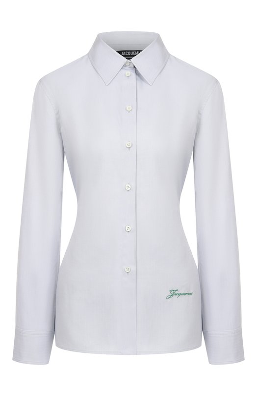 Хлопковая рубашка Jacquemus 25E243SH064 Голубой 25E243SH064