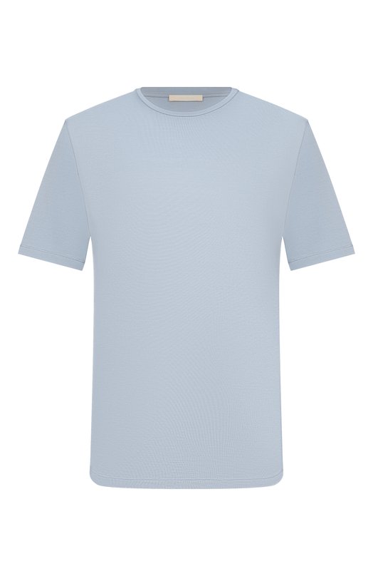 Футболка из шелка и хлопка 12 STOREEZ 137282 Синий 137282