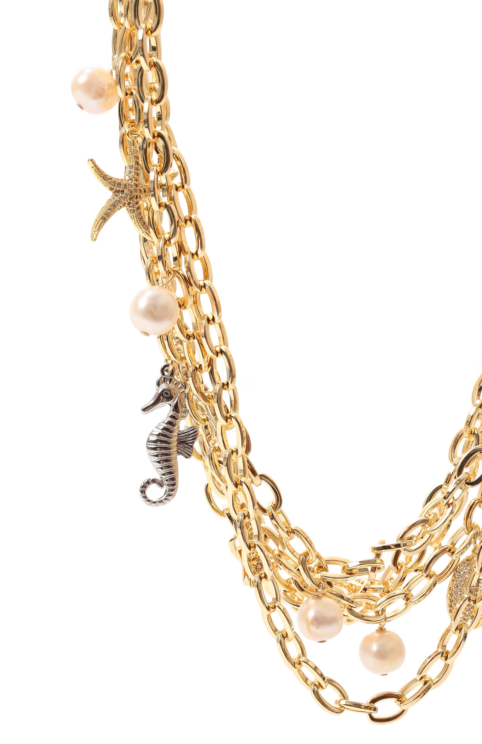 Колье VIEN золотого цвета по цене 57900 руб., арт. 25-293, фото 3 Колье VIEN, арт. 25-293, фото 3