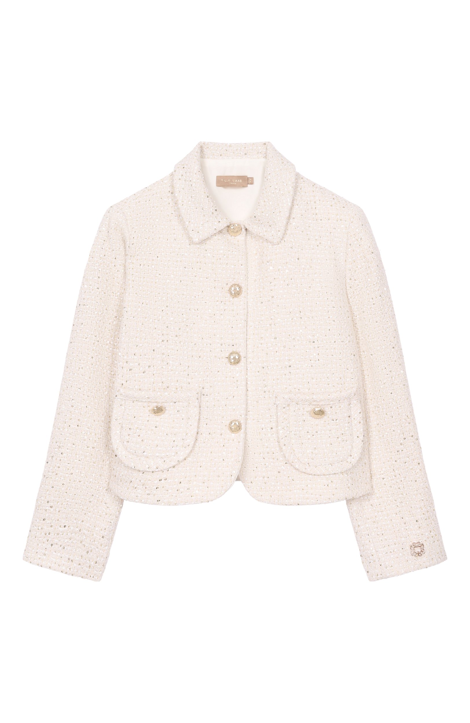 Твидовый жакет ELIE SAAB KIDS, арт. EFGC023/TS1129_001, фото 1