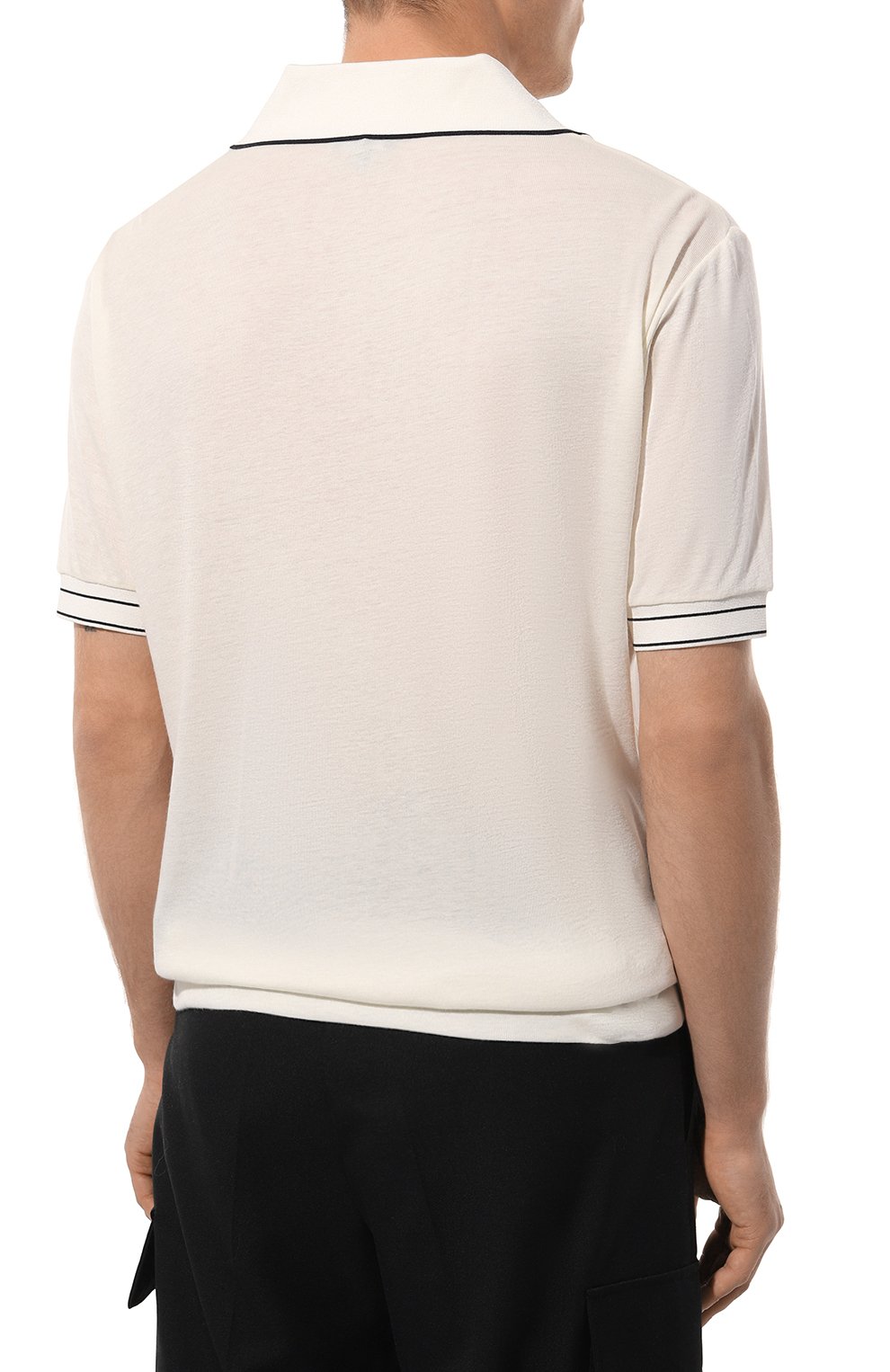 Поло из вискозы и шерсти GIORGIO ARMANI, арт. 3DSF60/SJNLZ, фото 4