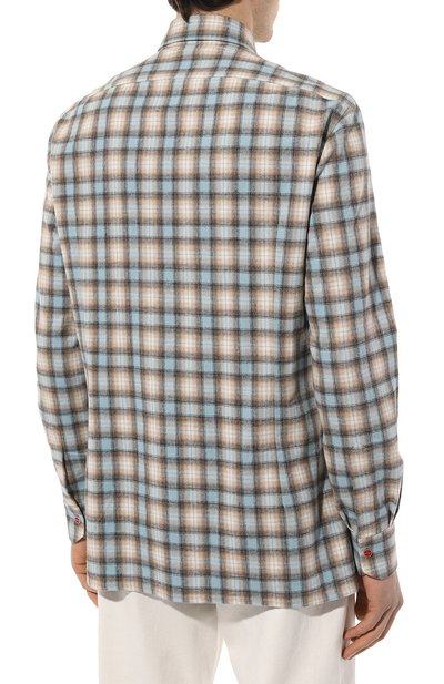 Хлопковая рубашка KITON, арт. UMCNERPH08610, фото 4