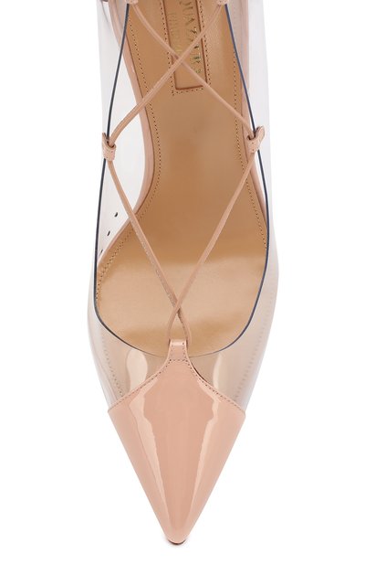 Комбинированные туфли magic pump AQUAZZURA, арт. MAGHIGP0-PAP-PWP, фото 5
