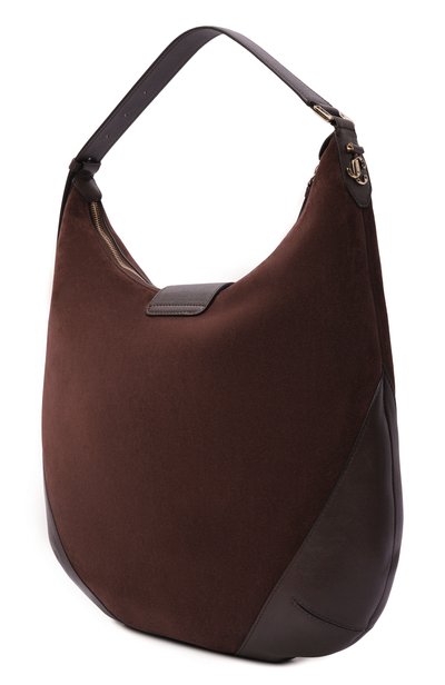 Сумка bar medium JIMMY CHOO темно-коричневого цвета по цене 177500 руб., арт. BARH0B0MEQW, фото 4 Сумка bar medium JIMMY CHOO, арт. BARH0B0MEQW, фото 4