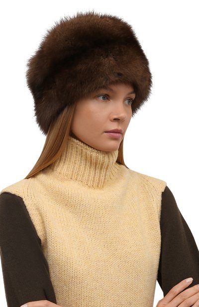 Шапка-кубанка марина из меха соболя и норки FURLAND, арт. 0195119710002100002, фото 2