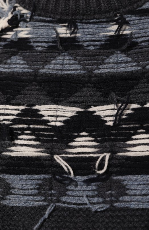 Шерстяной свитер GOEN.J Синий, фото 5