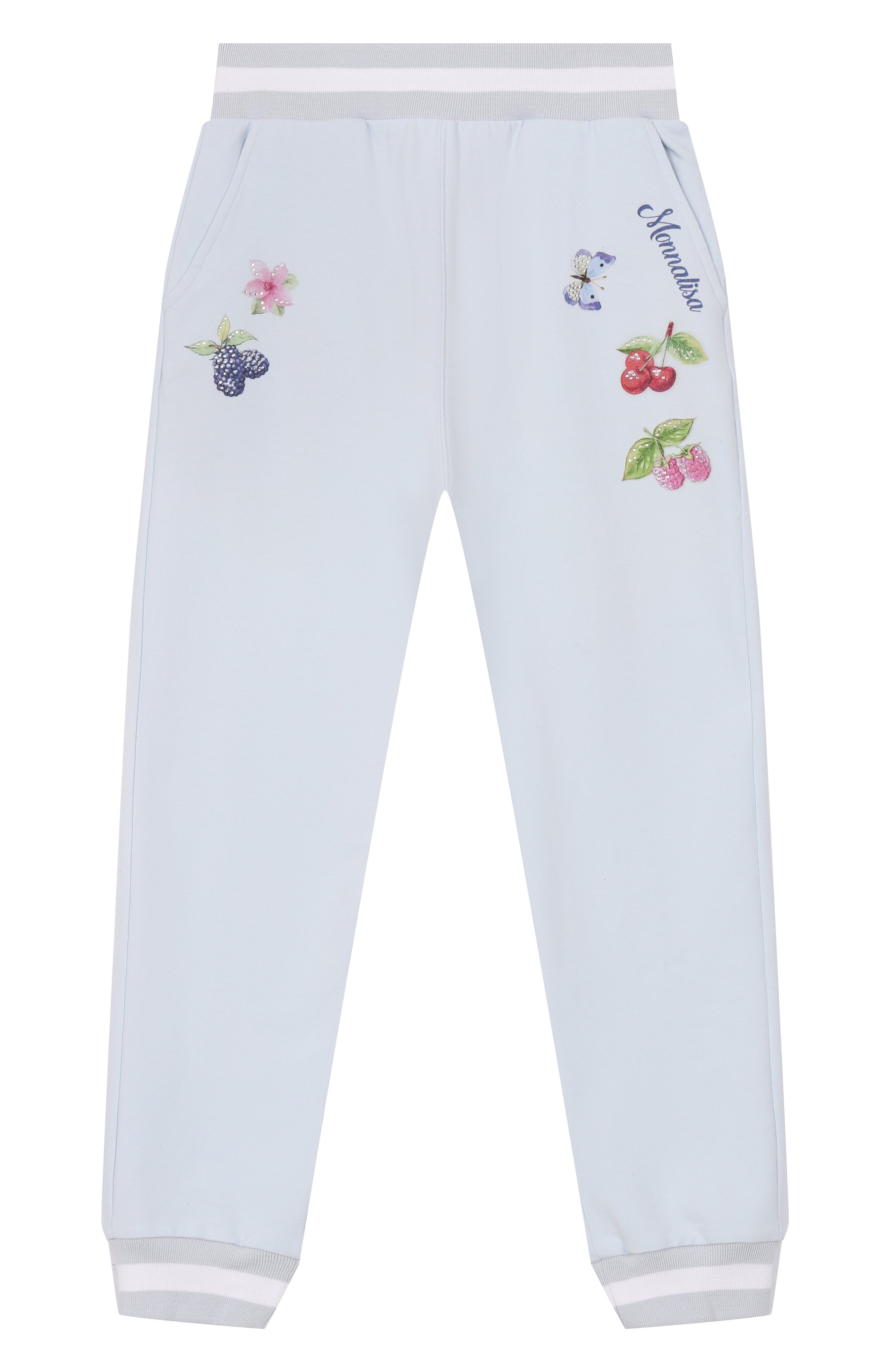 Хлопковые джоггеры MONNALISA, арт. 19E415, фото 1