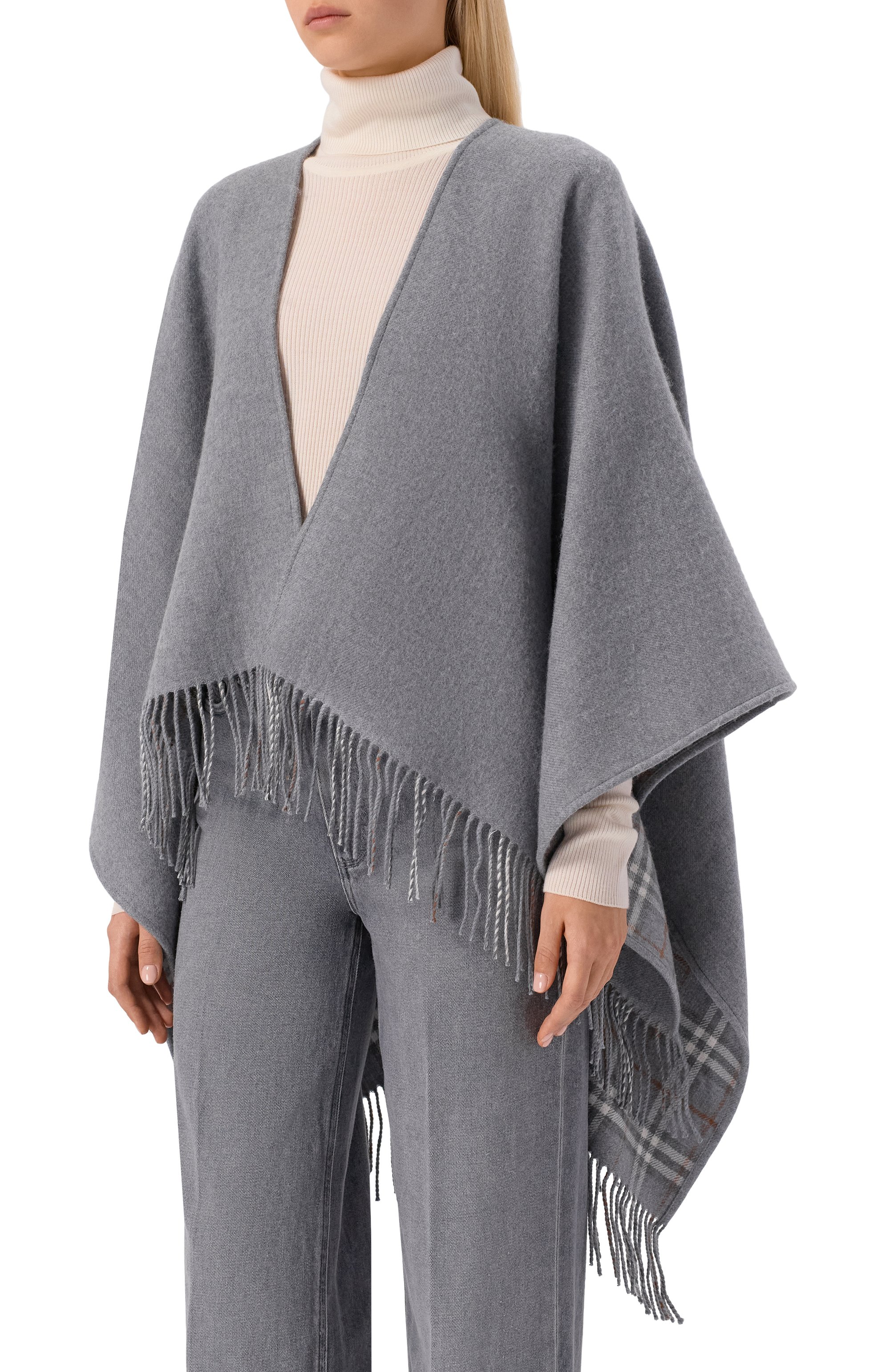 Двусторонняя накидка BURBERRY, арт. 8071675, фото 3