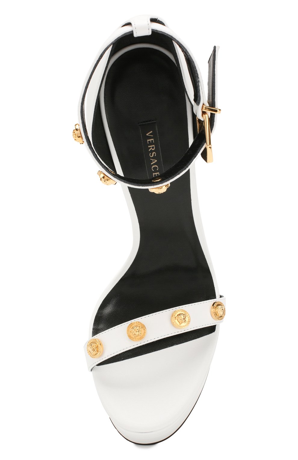 Кожаные босоножки VERSACE, арт. DSR935S/DVT2P, фото 5