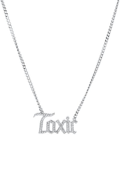 Колье toxic с надписью из фианитов LEVASHOVAELAGINA, арт. toxic/n, фото 3