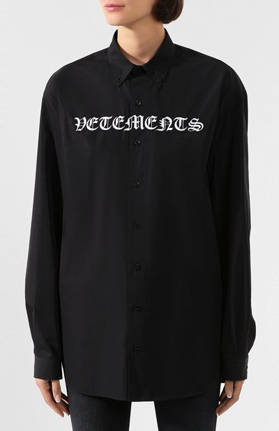 Хлопковая рубашка VETEMENTS, арт. SS20SH285 1006/M, фото 3