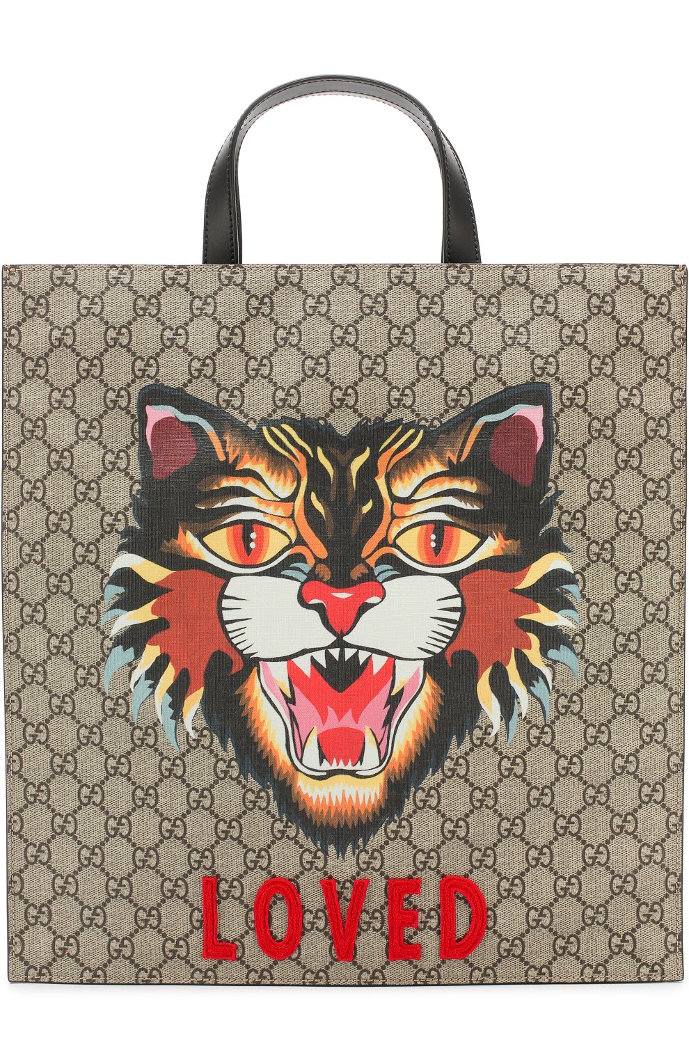 Сумка-тоут gg supreme angry cat GUCCI, арт. 450950/9AV1T, фото 1