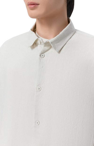 Рубашка из хлопка и льна TRANSIT, арт. CFUTRCW320, фото 5