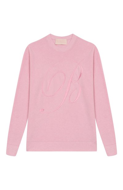 Пуловер из хлопка и шерсти BLUMARINE, арт. BFMA016C/FL011/14-16A