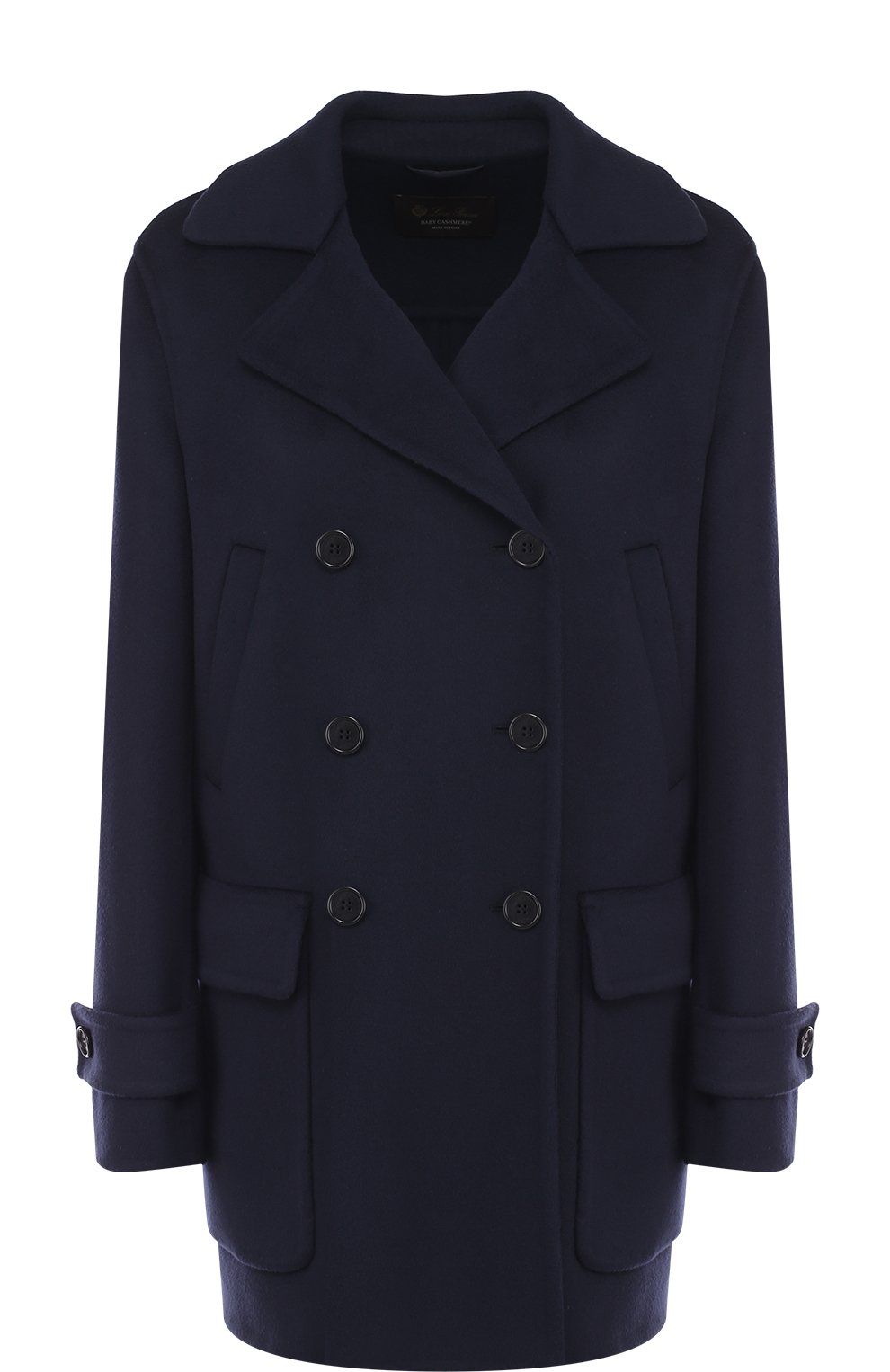 Однотонное кашемировое пальто с накладными карманами LORO PIANA, арт. FAI1799, фото 1