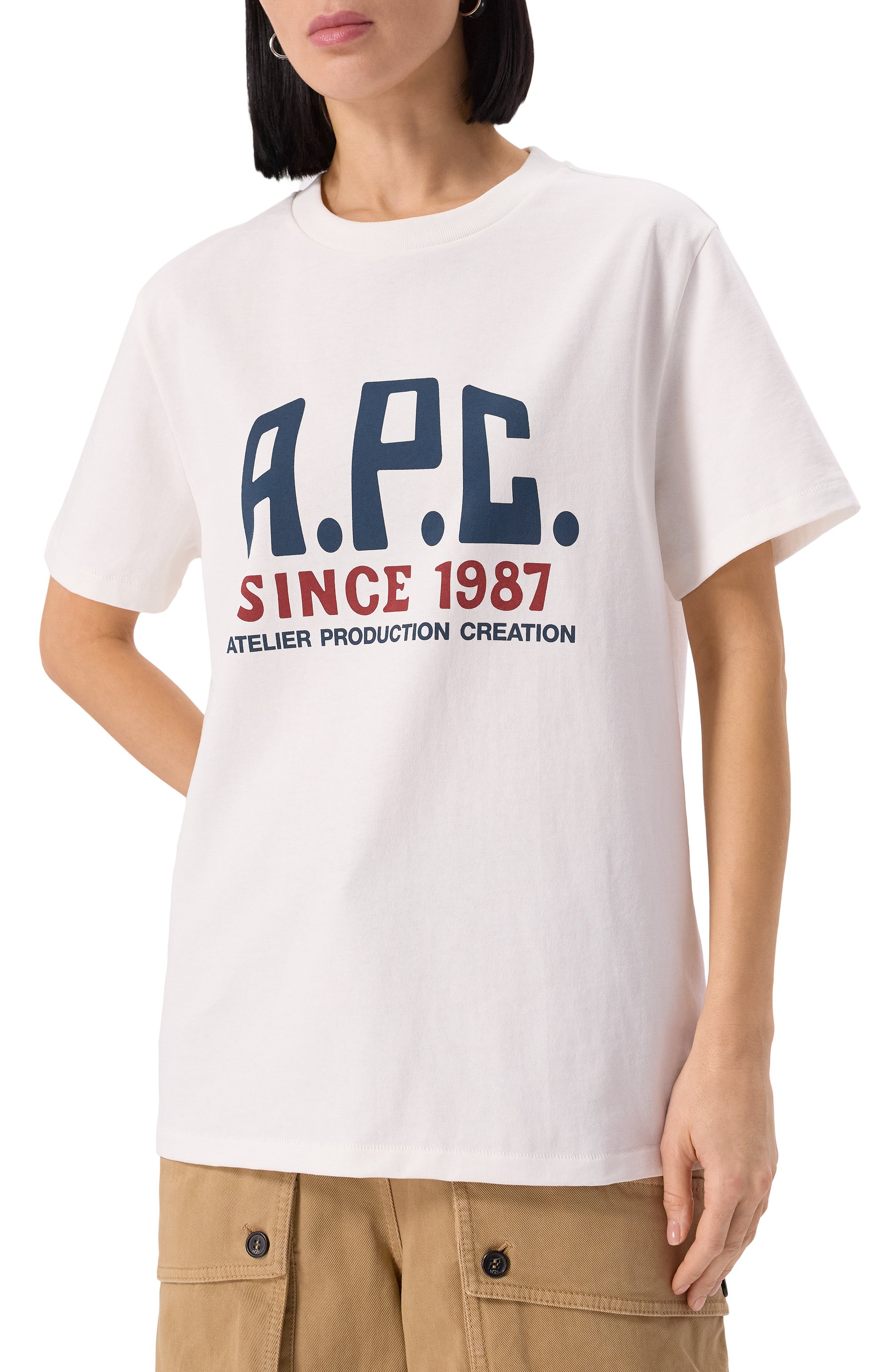 Хлопковая футболка A.P.C., арт. C0HBU-M26442, фото 3