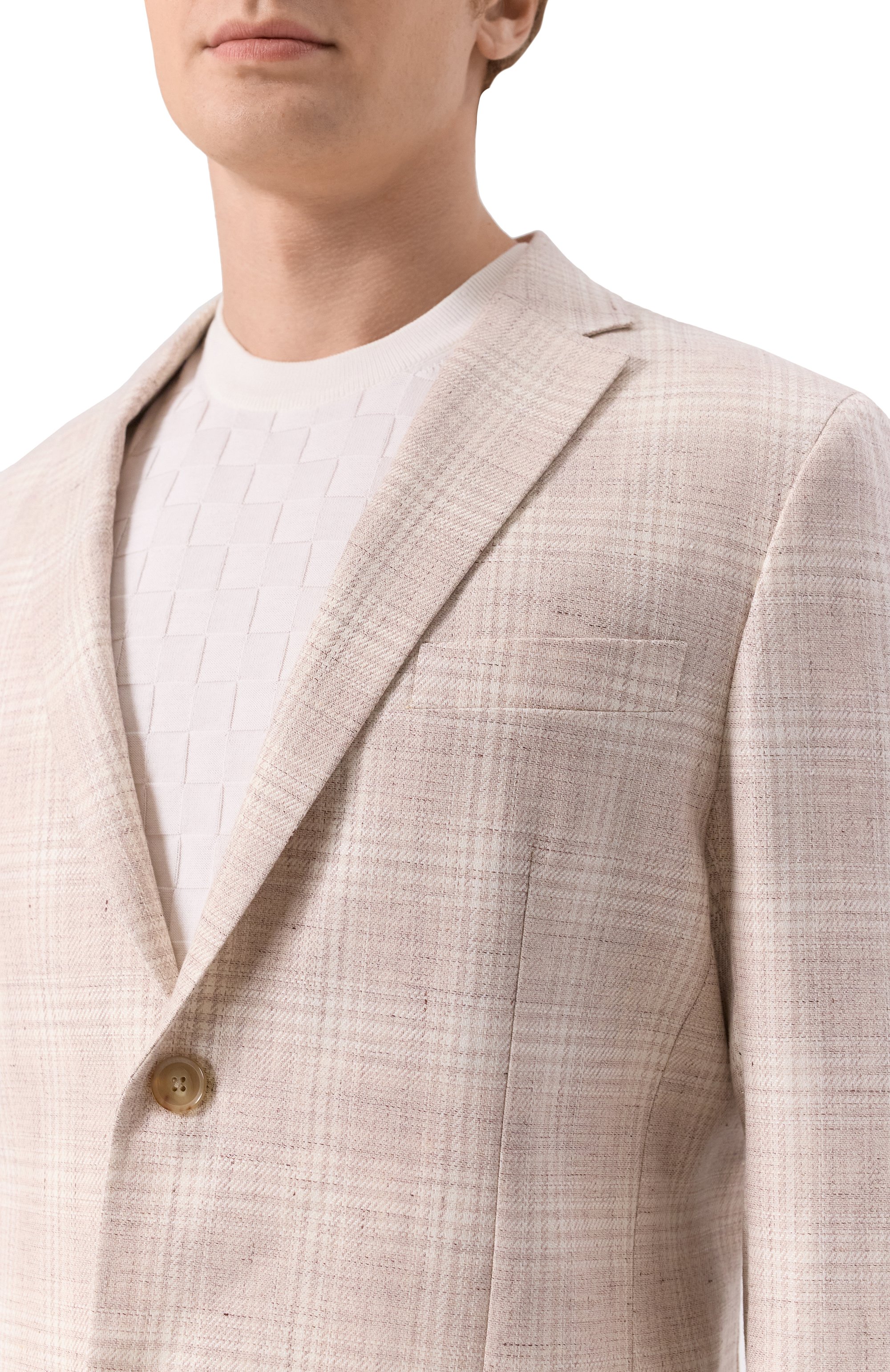 Пиджак изо льна и хлопка ZEGNA, арт. 1DNMG0/976704A9, фото 7